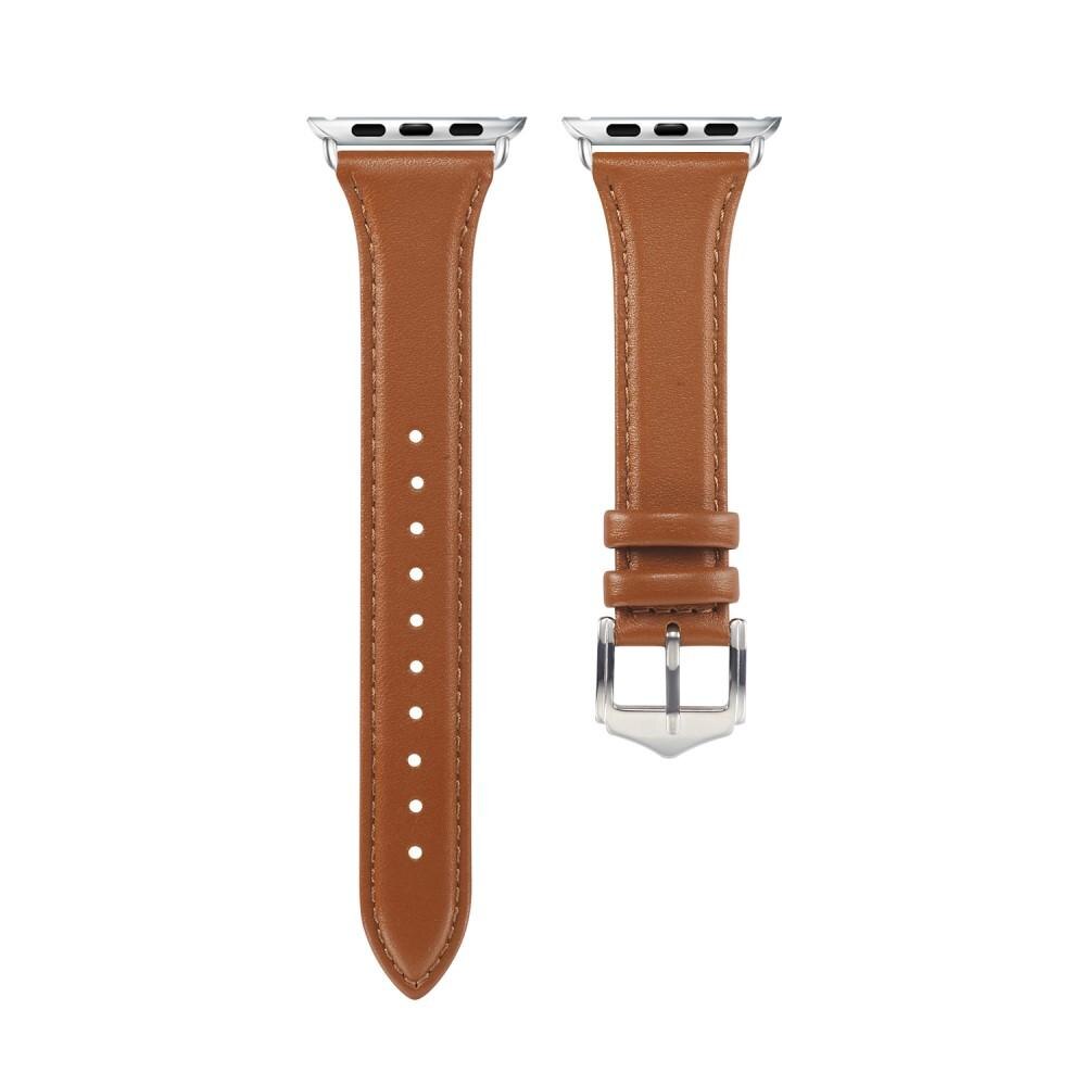 Slim Læderrem Apple Watch Ultra 49mm cognac