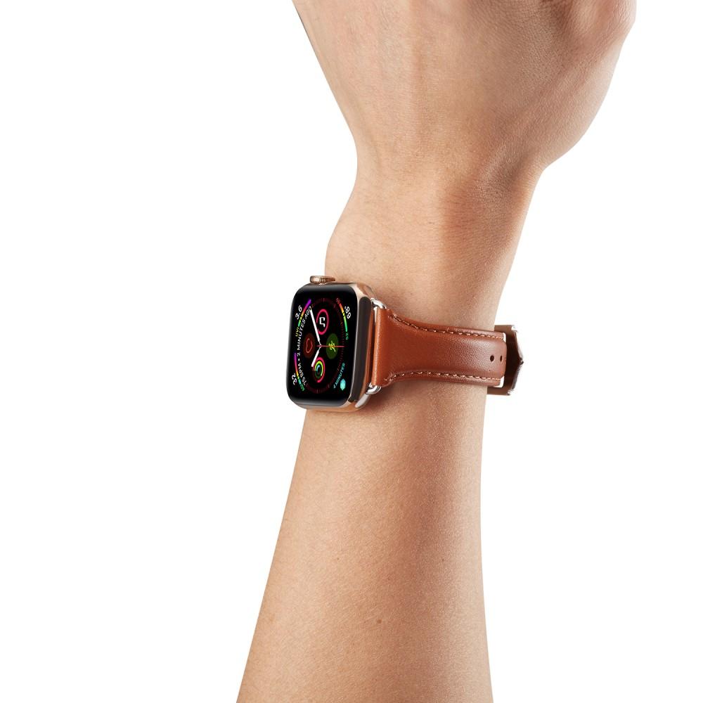 Slim Læderrem Apple Watch 40mm cognac