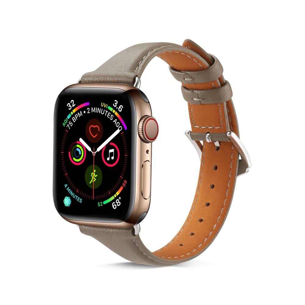 Slim Læderrem Apple Watch SE 40mm grå