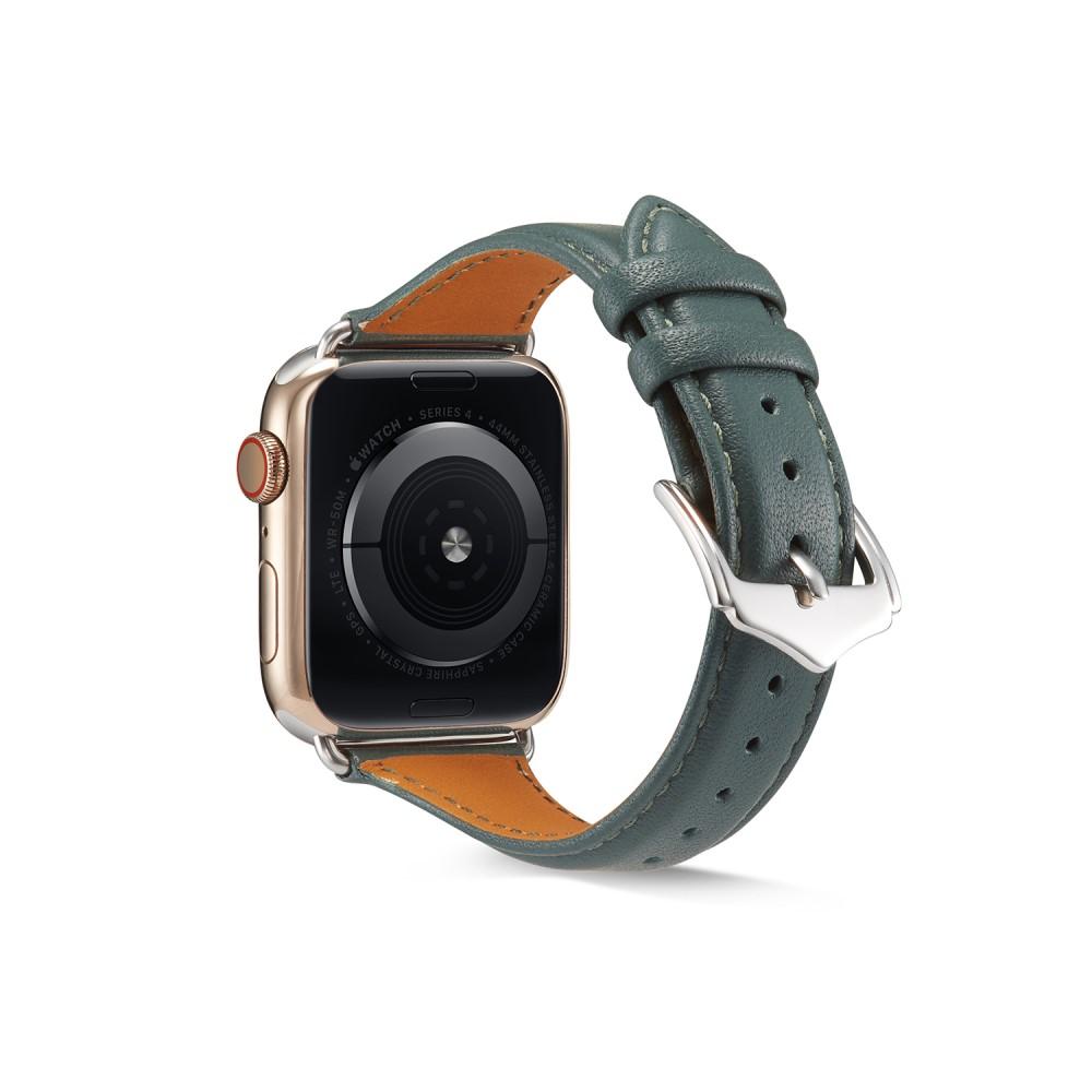 Slim Læderrem Apple Watch 38mm grøn