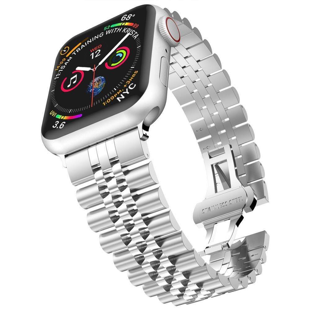 Stainlass Steel Bracelet Apple Watch 45mm Series 8 Silver