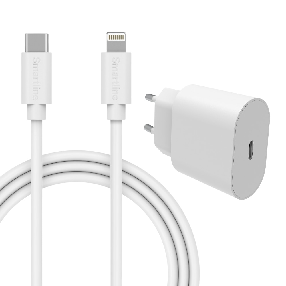 Komplet oplader til AirPods Max - 2m kabel og vægoplader - Smartline