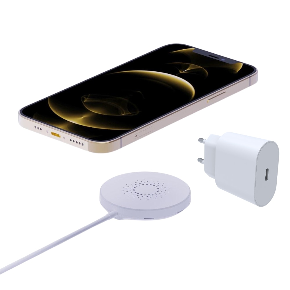 Komplet MagSafe-oplader iPhone 12/12 Pro - Smartline