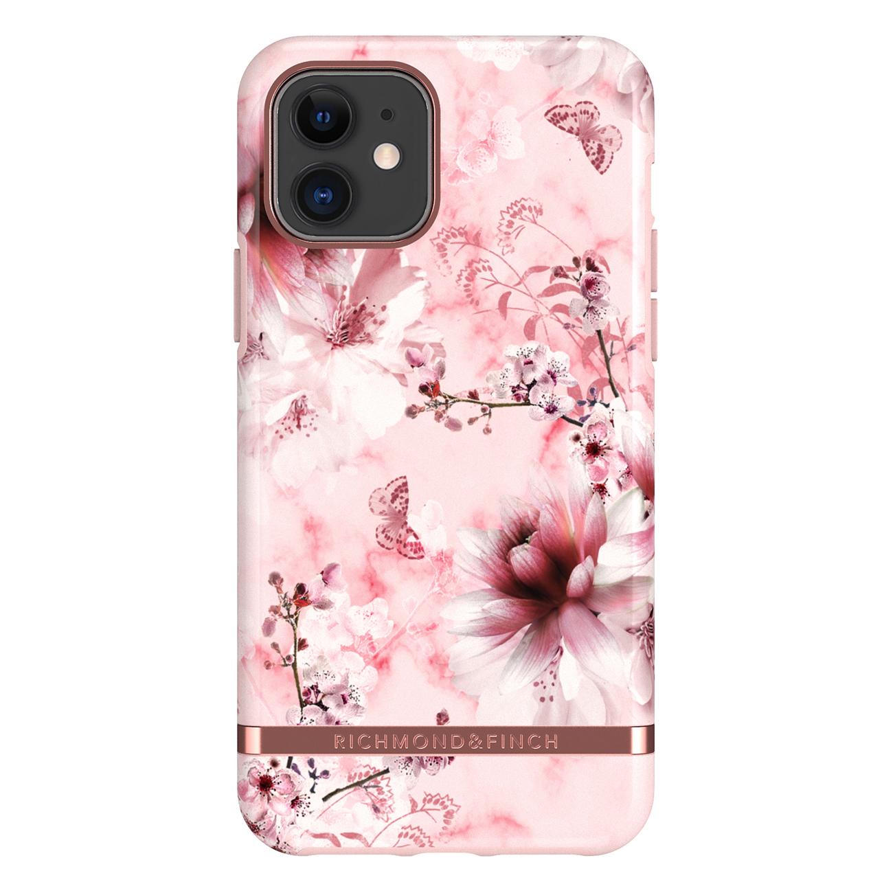 Cover iPhone 11 Pink Marble Floral