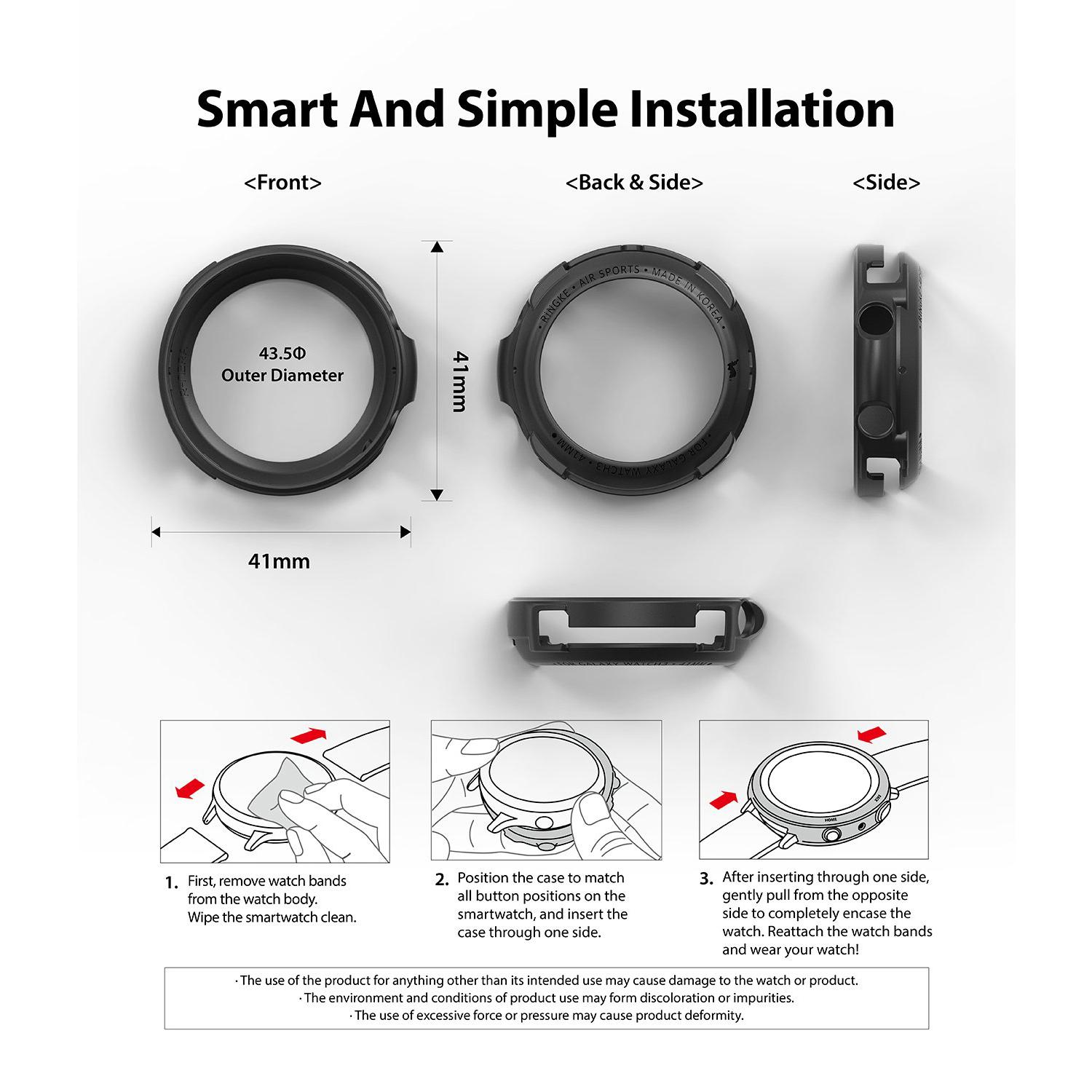 Air Sports Case Samsung Galaxy Watch 3 41mm Sort