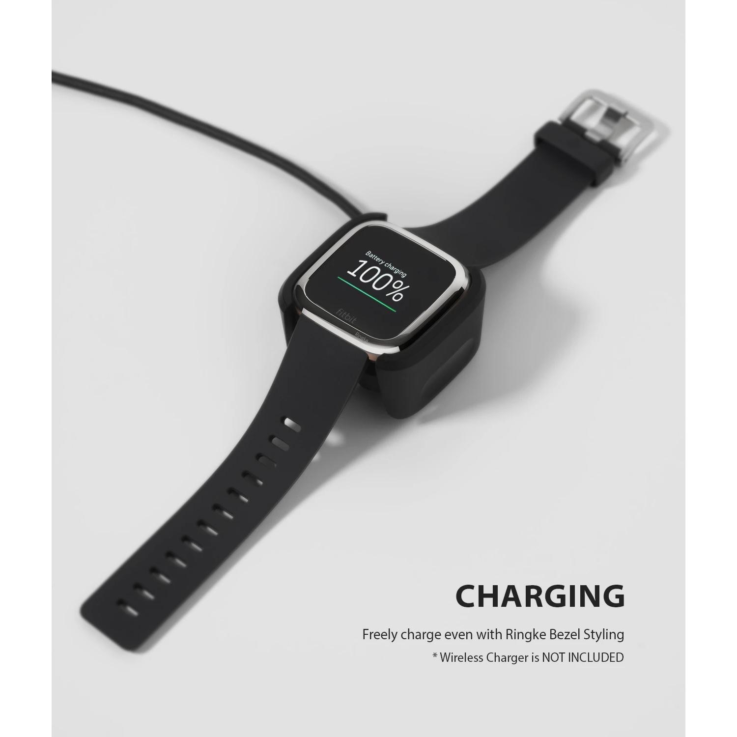 Bezel Styling Fitbit Versa 2 Glossy Silver