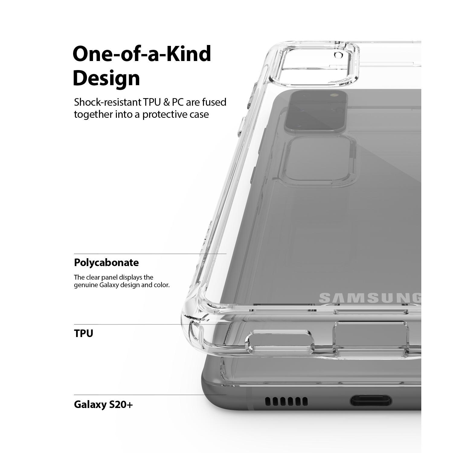 Fusion Case Samsung Galaxy S20 Plus Gennemsigtig