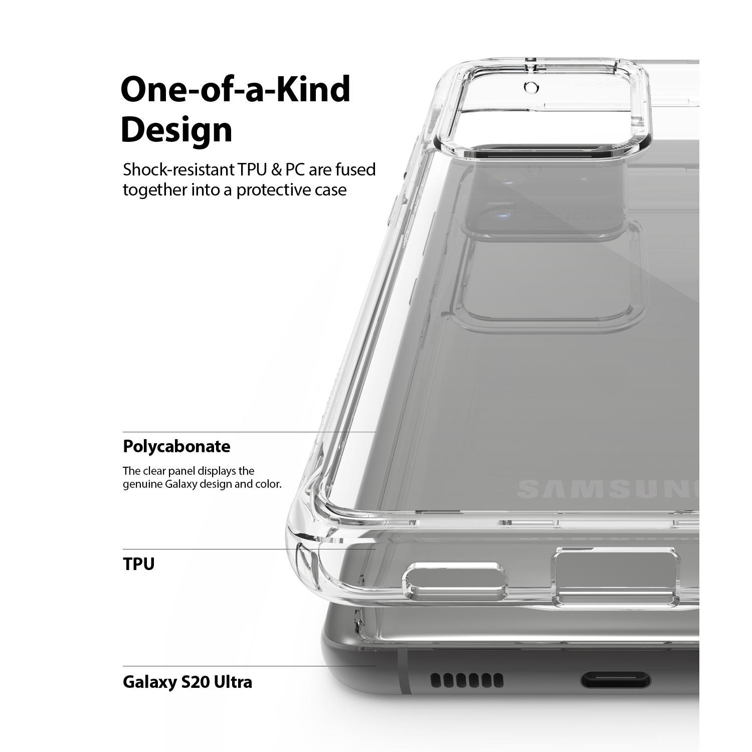 Fusion Case Samsung Galaxy S20 Ultra Gennemsigtig
