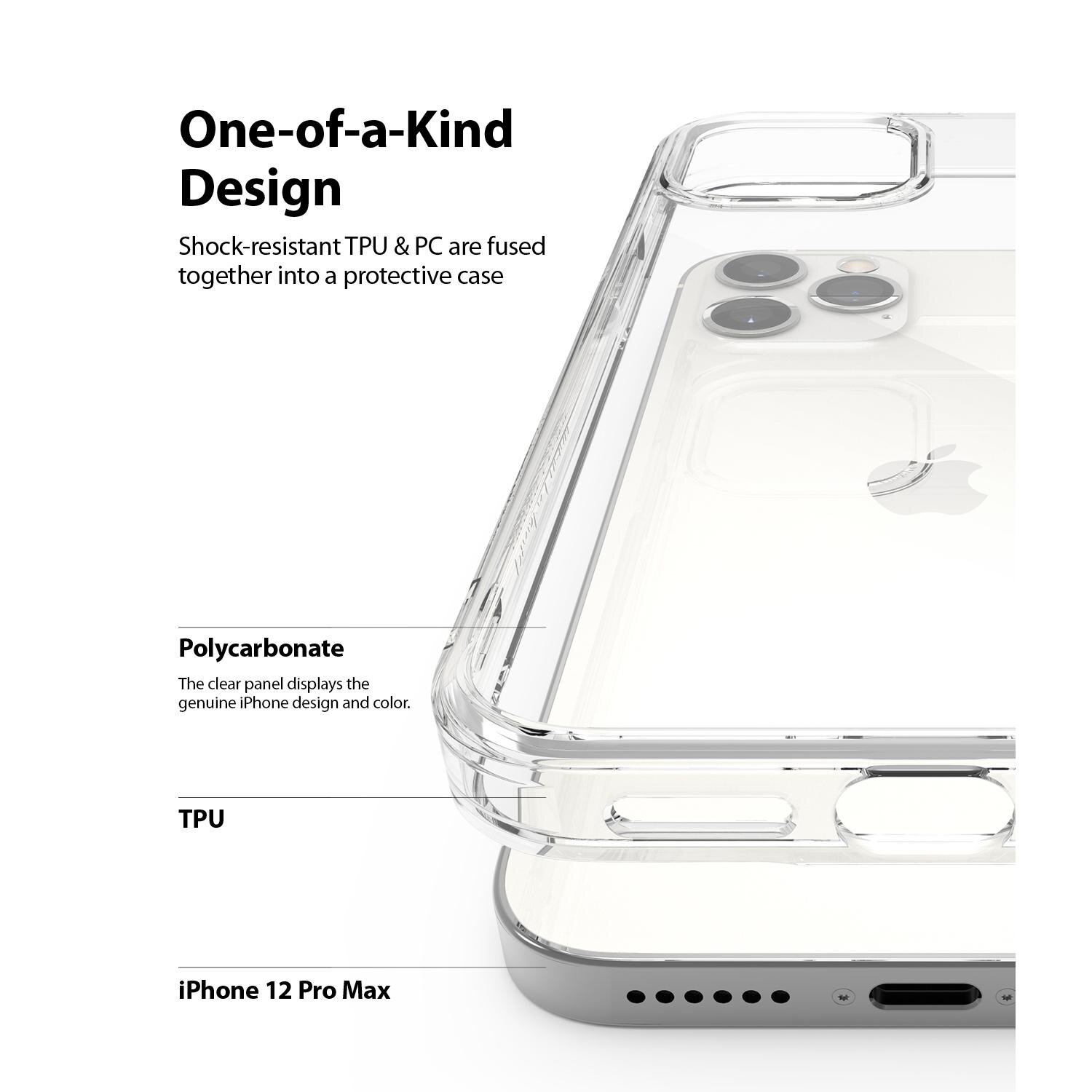 Fusion Case iPhone 12 Pro Max Gennemsigtig