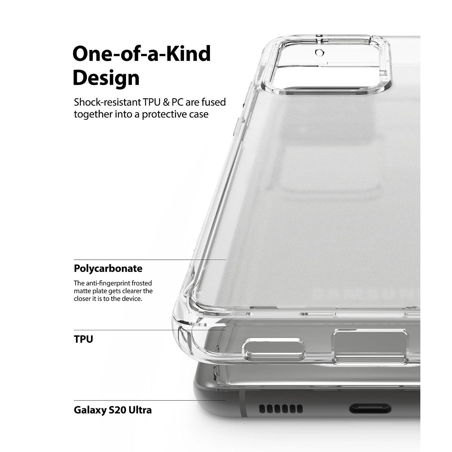 Fusion Matte Case Galaxy S20 Ultra Clear
