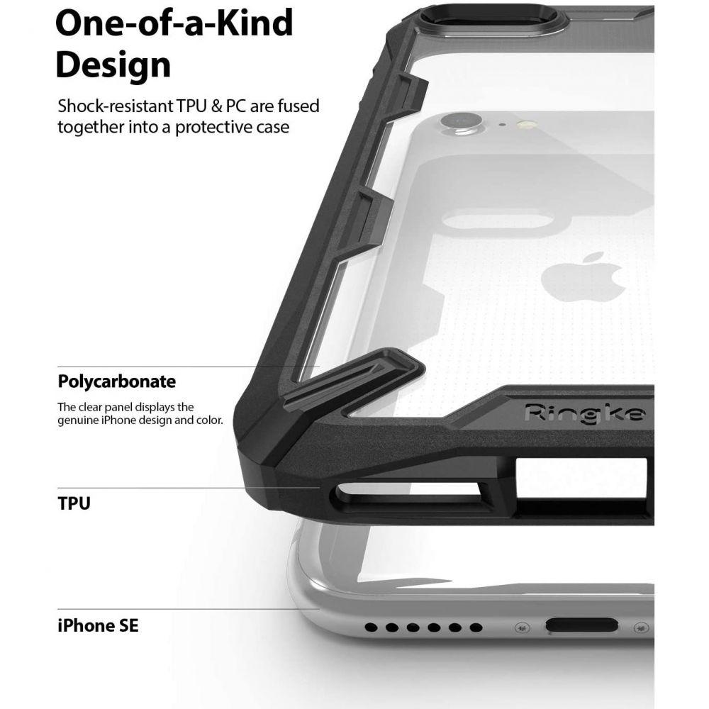 Fusion X Case iPhone SE 2020/8/7  Black