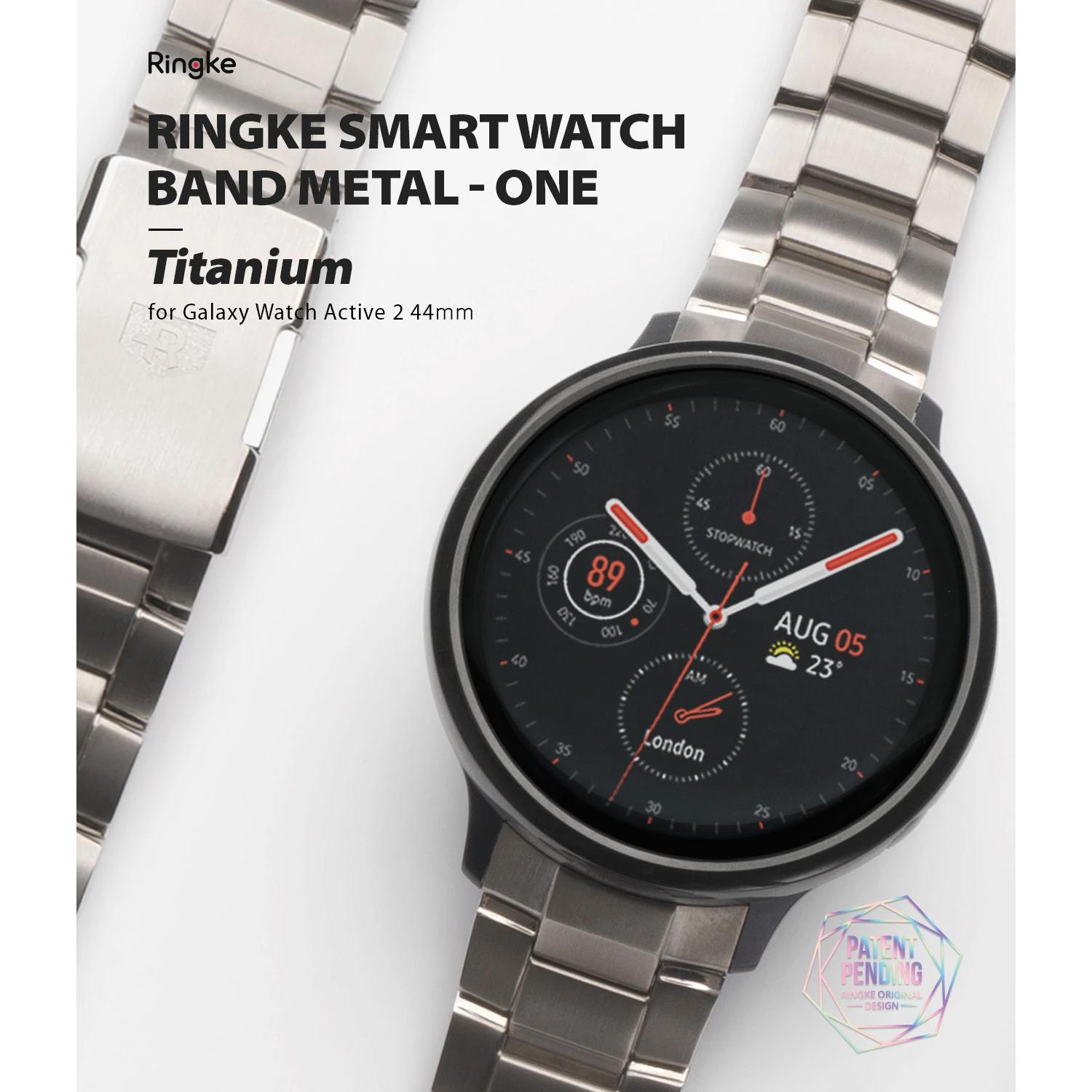 Metal One Titanium Band Galaxy Watch Active 2 44mm Silver