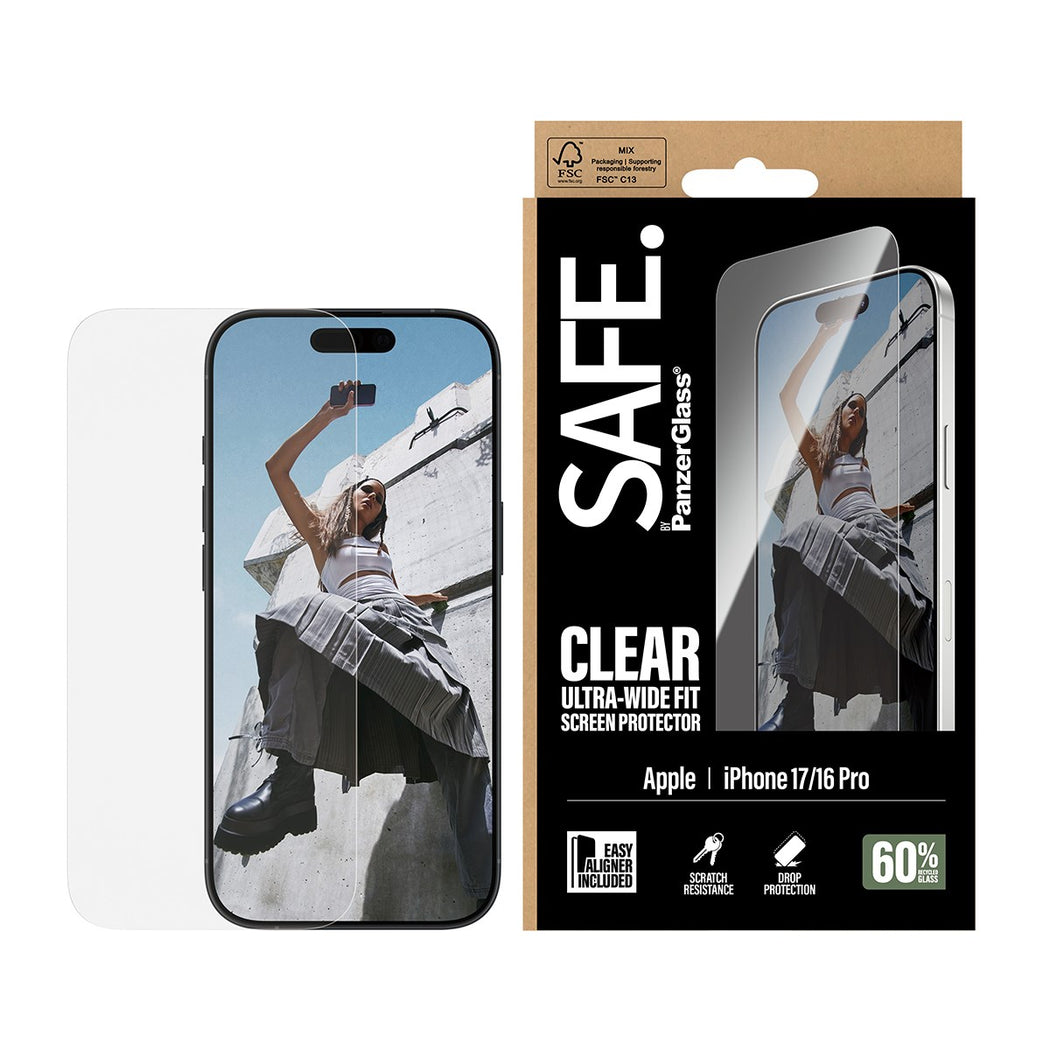 iPhone 17 Skærmbeskytter Ultra Wide Fit (with EasyAligner)