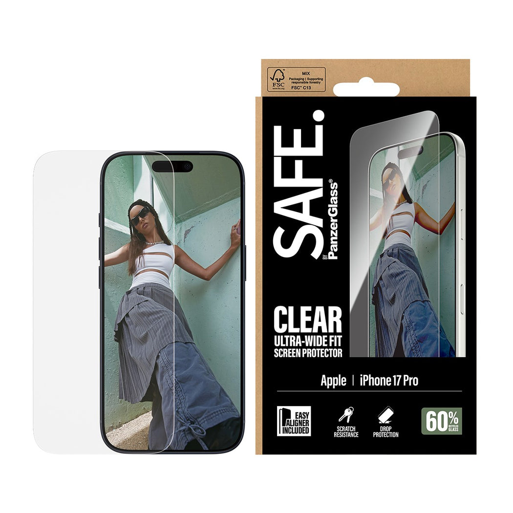 iPhone 17 Pro Skærmbeskytter Ultra Wide Fit (with EasyAligner)