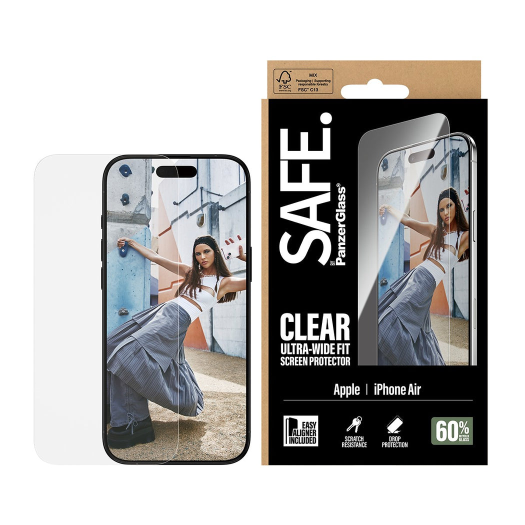 iPhone Air Skærmbeskytter Ultra Wide Fit (with EasyAligner)