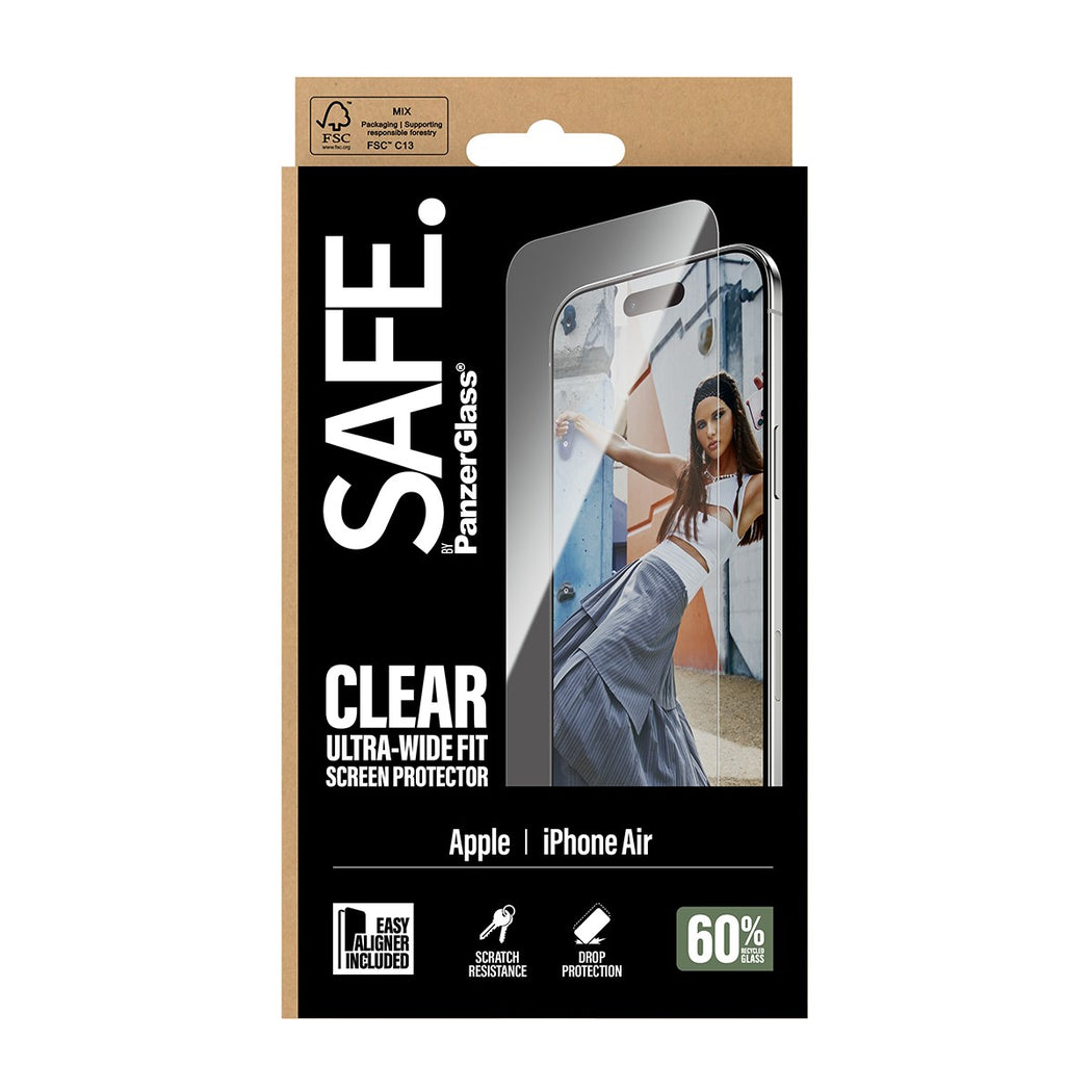 iPhone Air Skærmbeskytter Ultra Wide Fit (with EasyAligner)