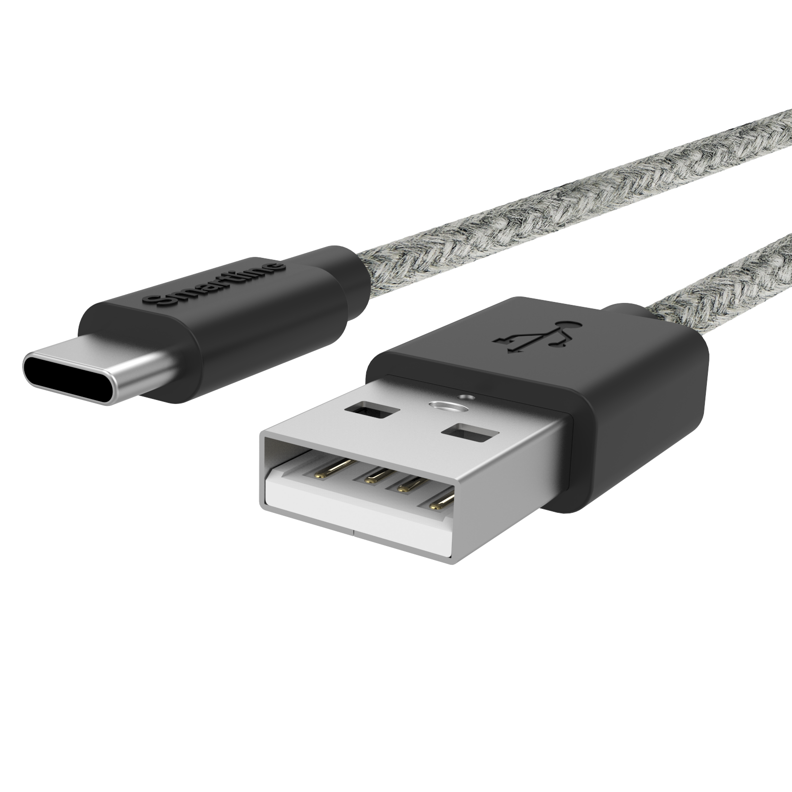 Fuzzy USB Cable USB-C 2m Grey