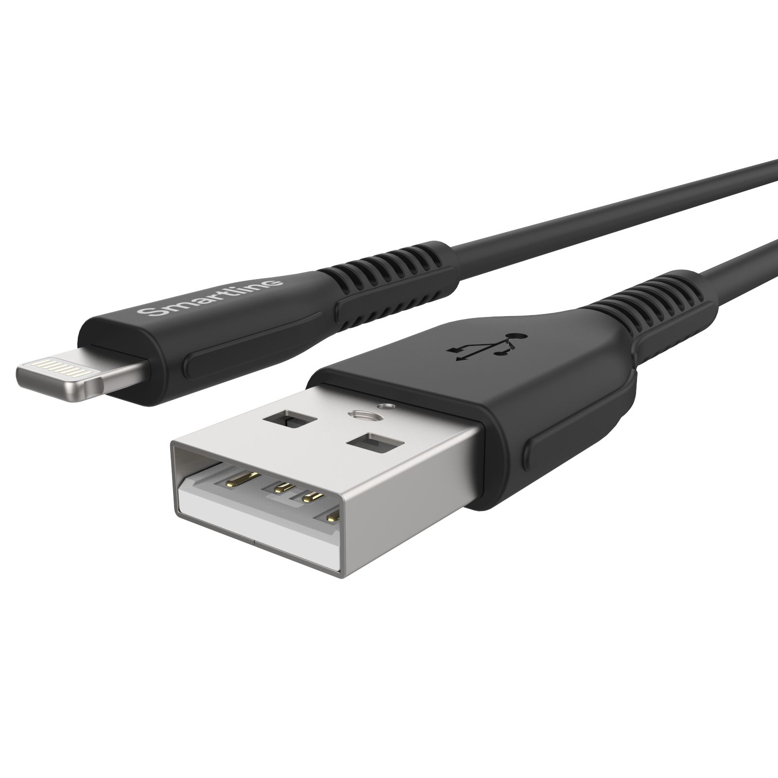 Strong USB Cable Lightning 2m sort