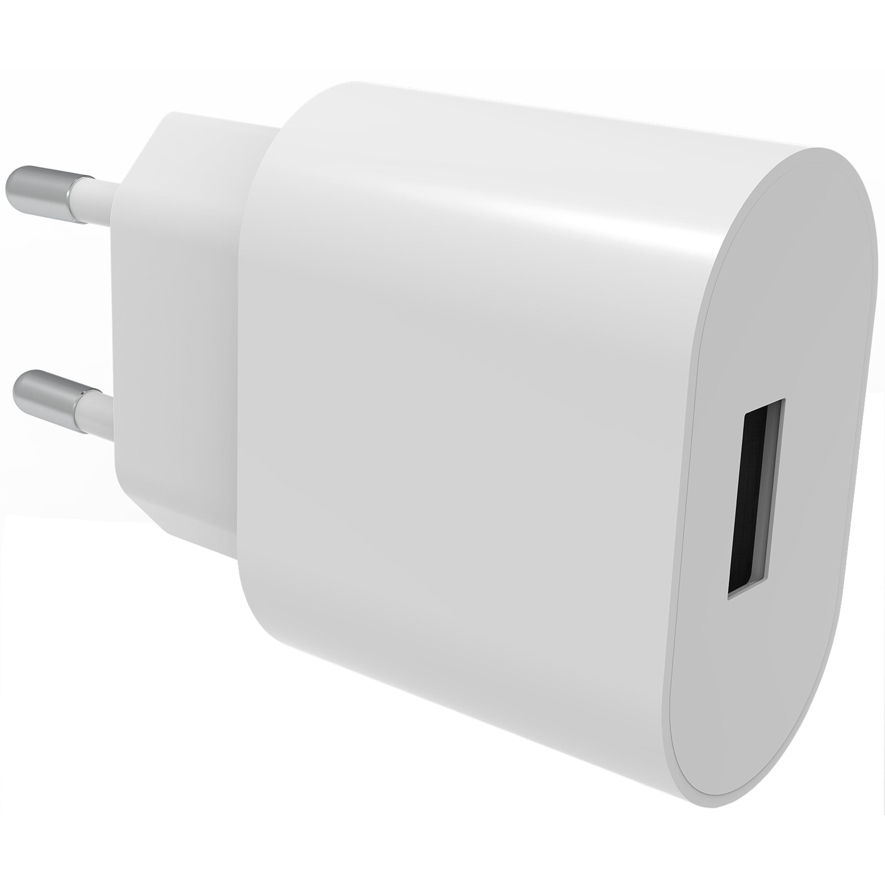USB Wall Charger 2.4A hvid