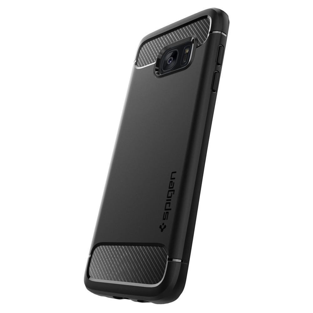 Galaxy S7 Edge Rugged Armor Case Black