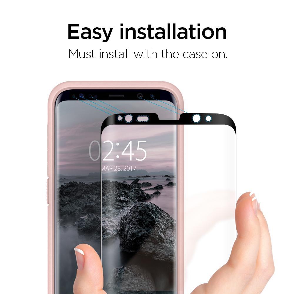 Galaxy S8 Screen Protector GLAS.tR Full Cover Glass