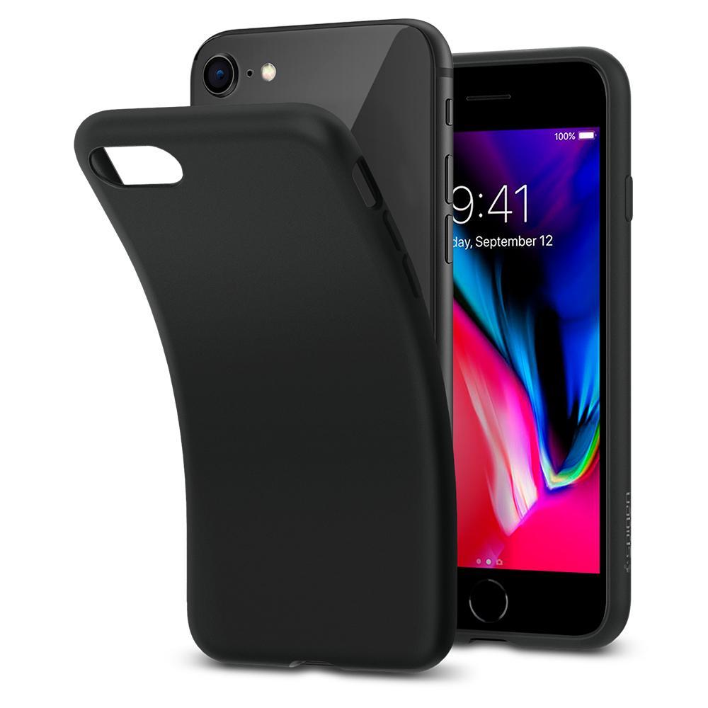 iPhone 7/8/SE Case Liquid Crystal Matte Black