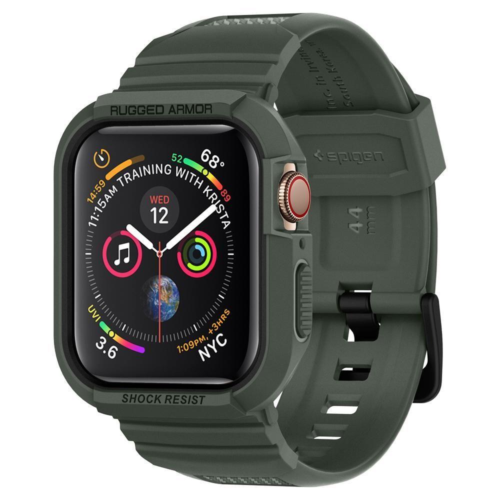 Apple Watch 45mm Series 7 Case Rugged Armor Pro Military Green