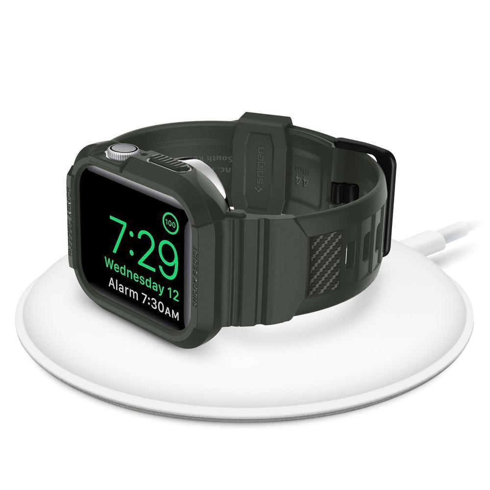 Apple Watch 45mm Series 7 Case Rugged Armor Pro Military Green