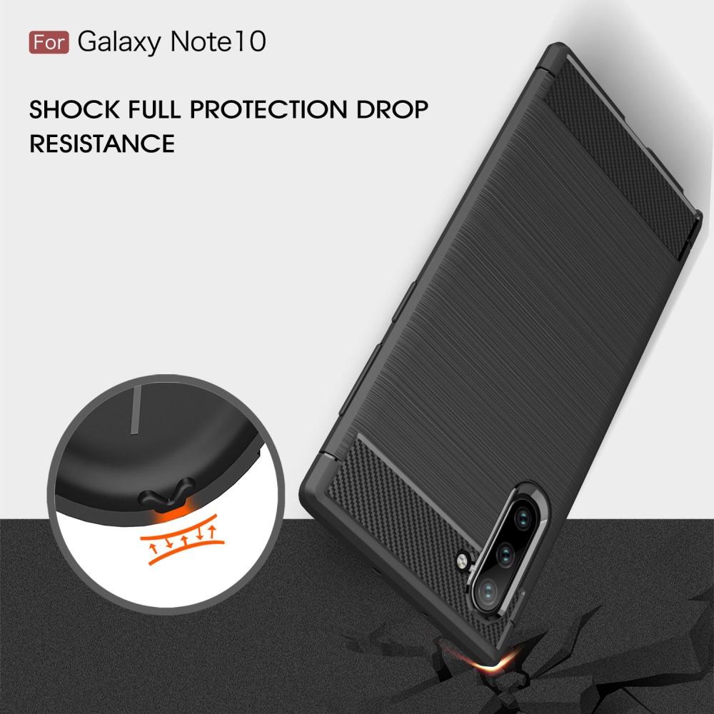 Brushed TPU Cover Galaxy Note 10 Black