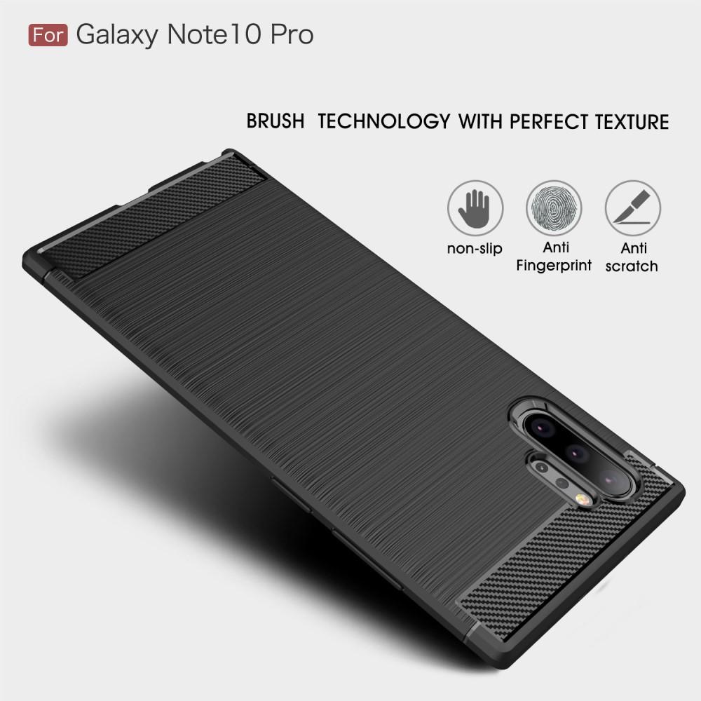 Brushed TPU Cover Galaxy Note 10 Plus Black