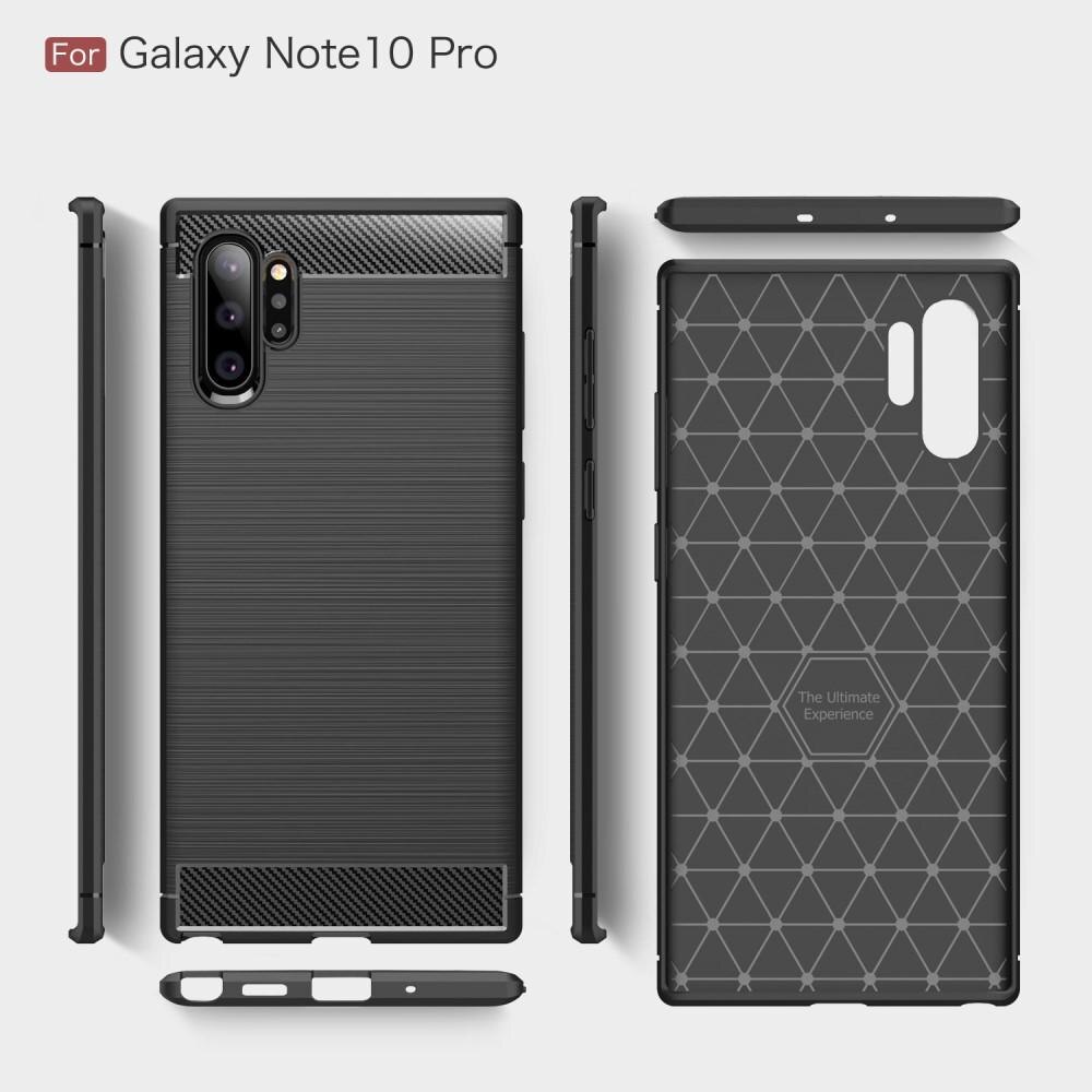 Brushed TPU Cover Galaxy Note 10 Plus Black