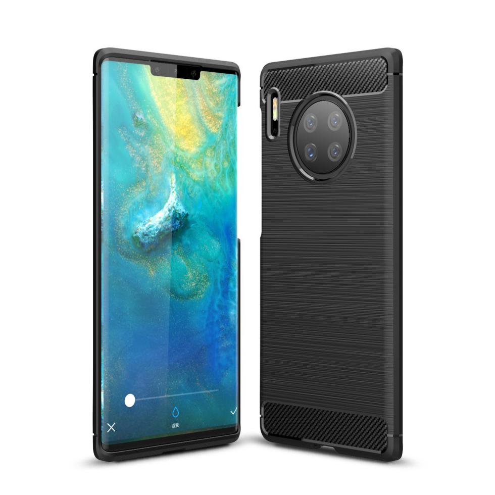 Brushed TPU Cover Huawei Mate 30 Pro Black