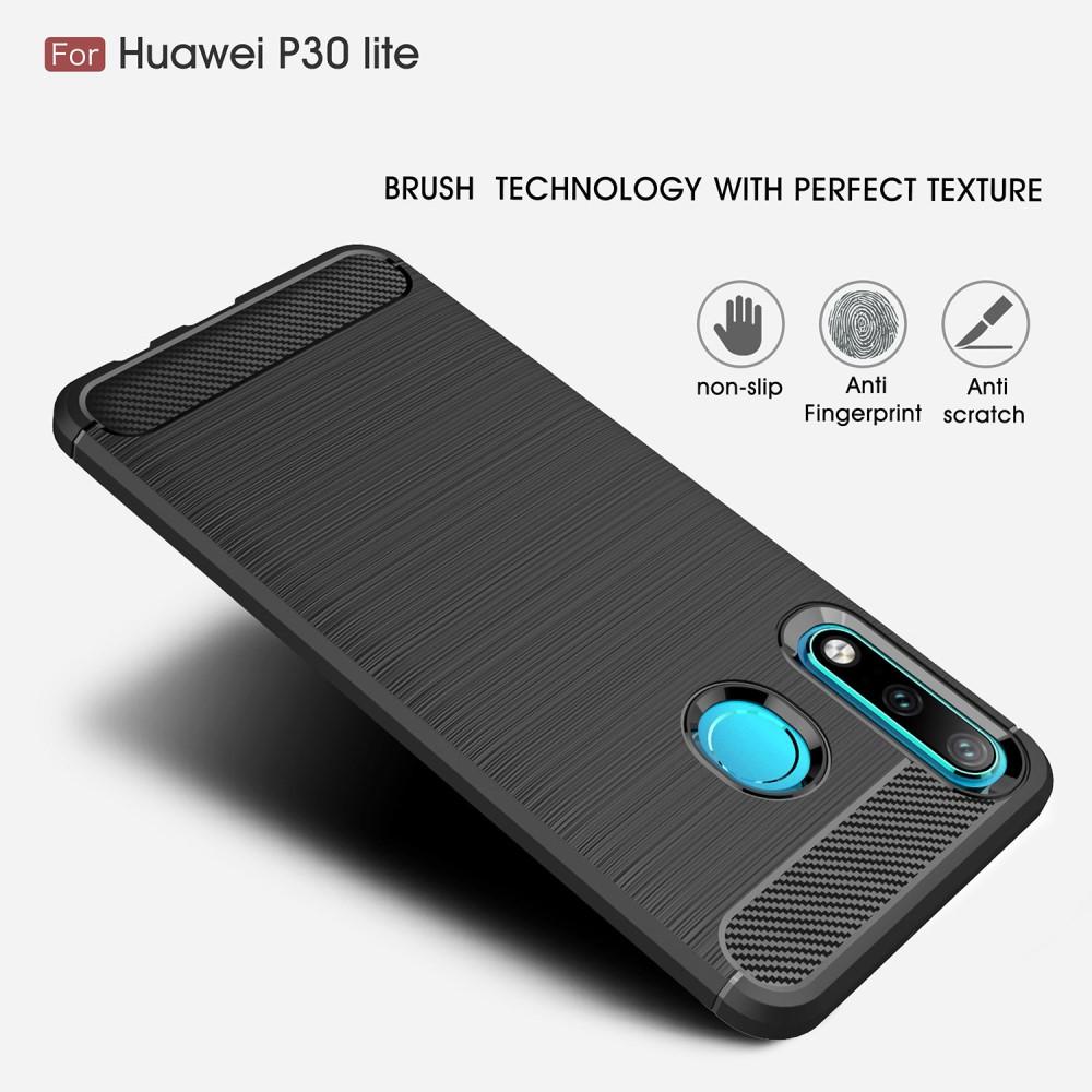 Brushed TPU Cover Huawei P30 Lite black