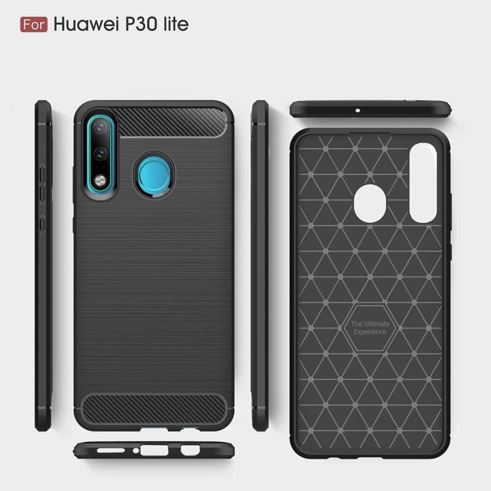 Brushed TPU Cover Huawei P30 Lite black