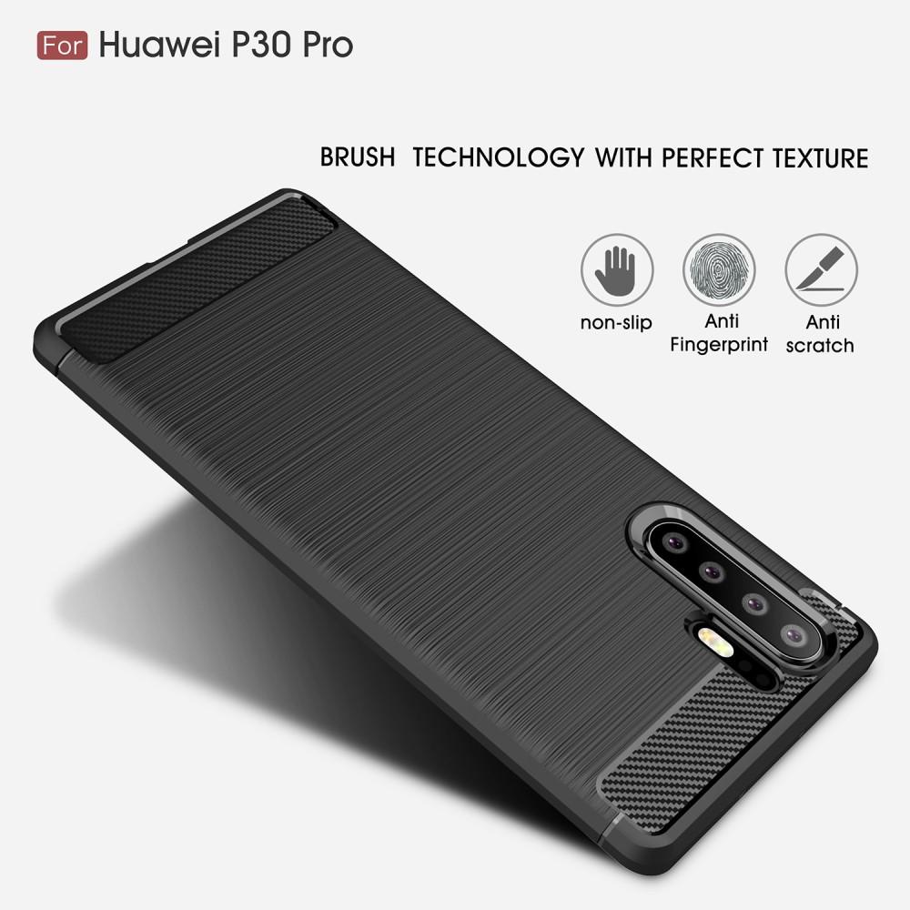 Brushed TPU Cover Huawei P30 Pro black