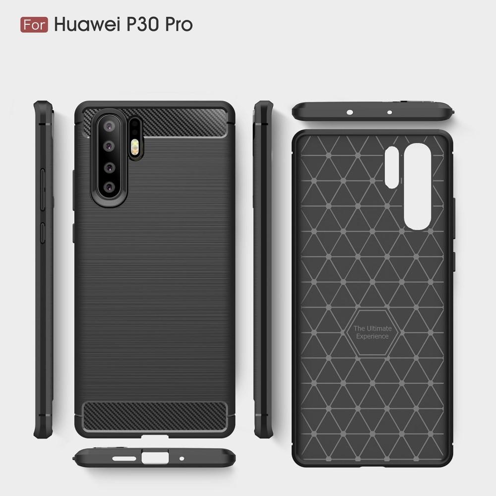 Brushed TPU Cover Huawei P30 Pro black
