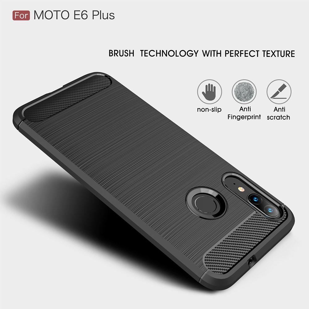 Brushed TPU Cover Motorola Moto E6 Plus Black