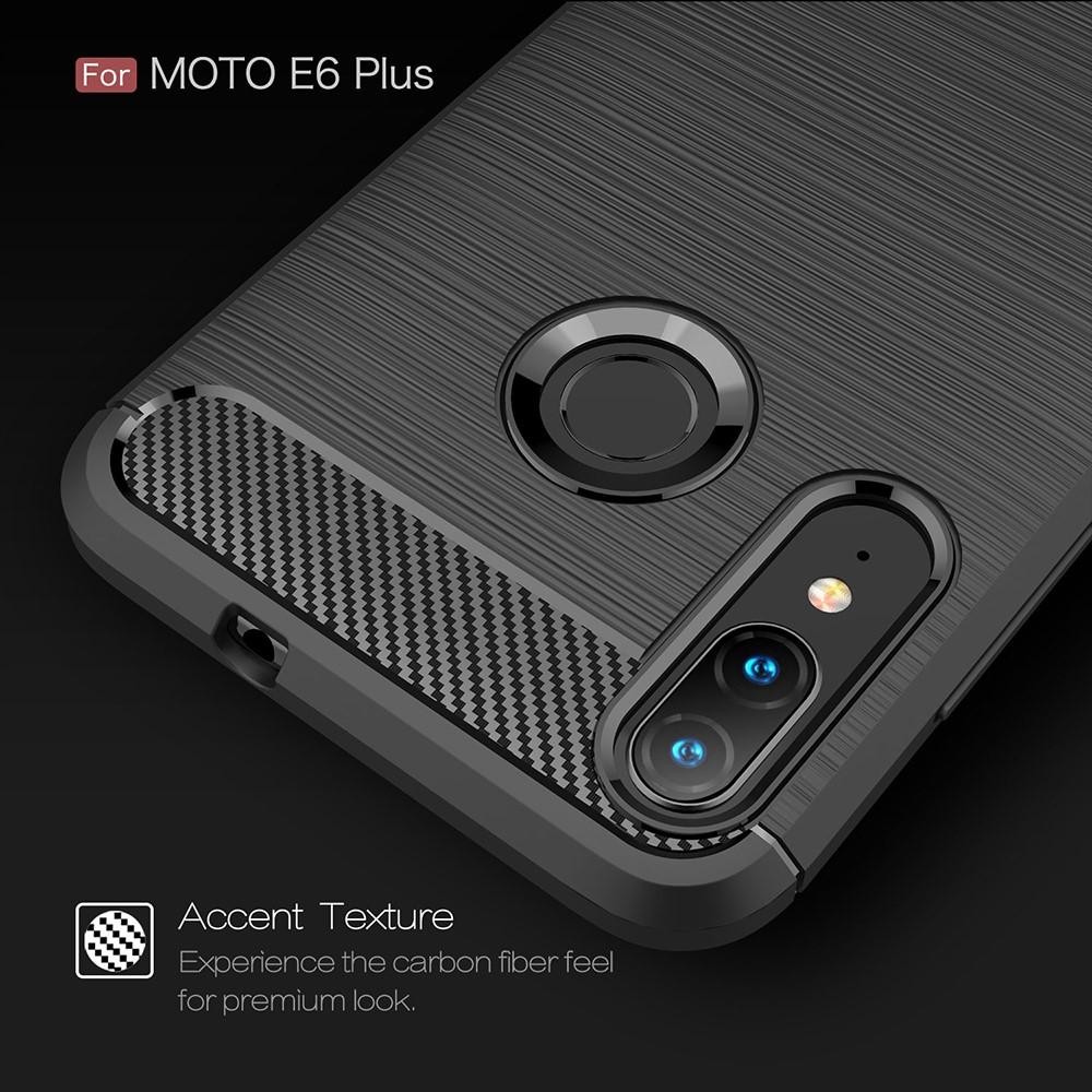 Brushed TPU Cover Motorola Moto E6 Plus Black