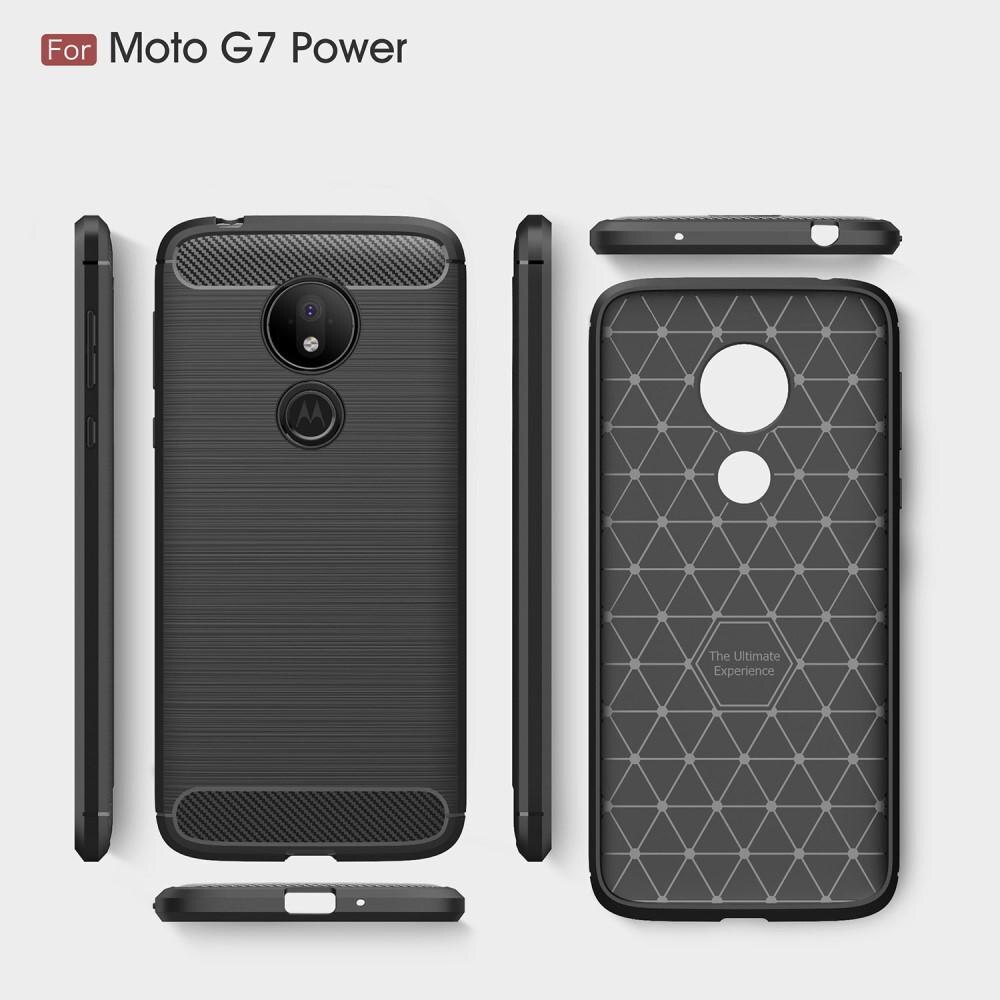 Brushed TPU Cover Motorola Moto G7 Power Black