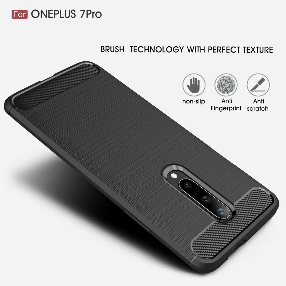 Brushed TPU Cover OnePlus 7 Pro Black