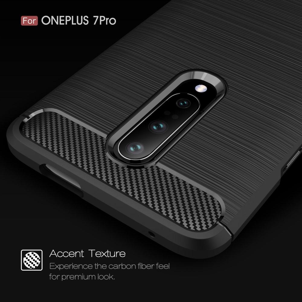 Brushed TPU Cover OnePlus 7 Pro Black