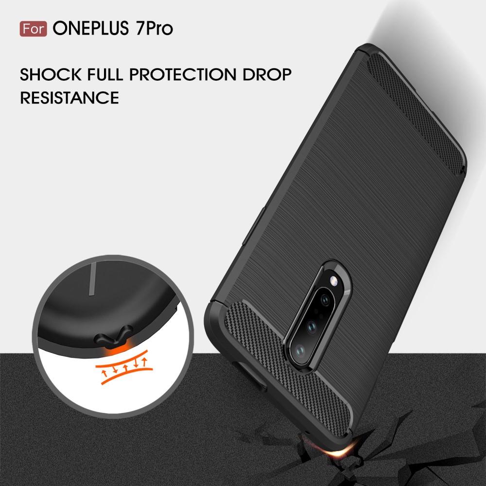 Brushed TPU Cover OnePlus 7 Pro Black