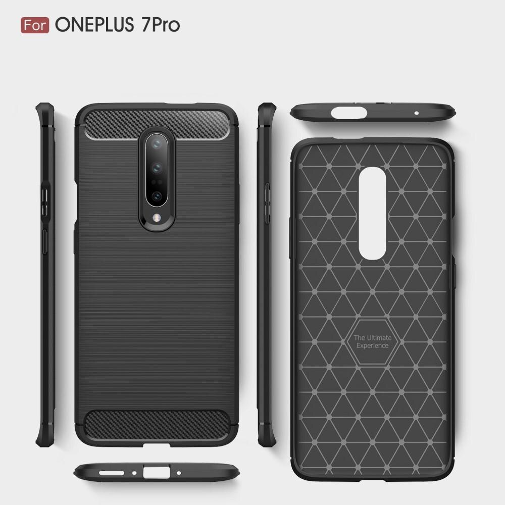 Brushed TPU Cover OnePlus 7 Pro Black