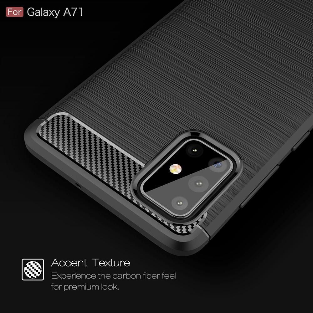 Brushed TPU Cover Samsung Galaxy A71 Black