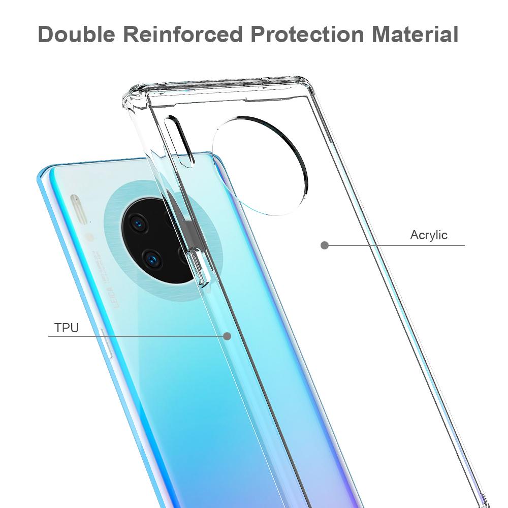 Crystal Hybrid Case Huawei Mate 30 Pro Transparent