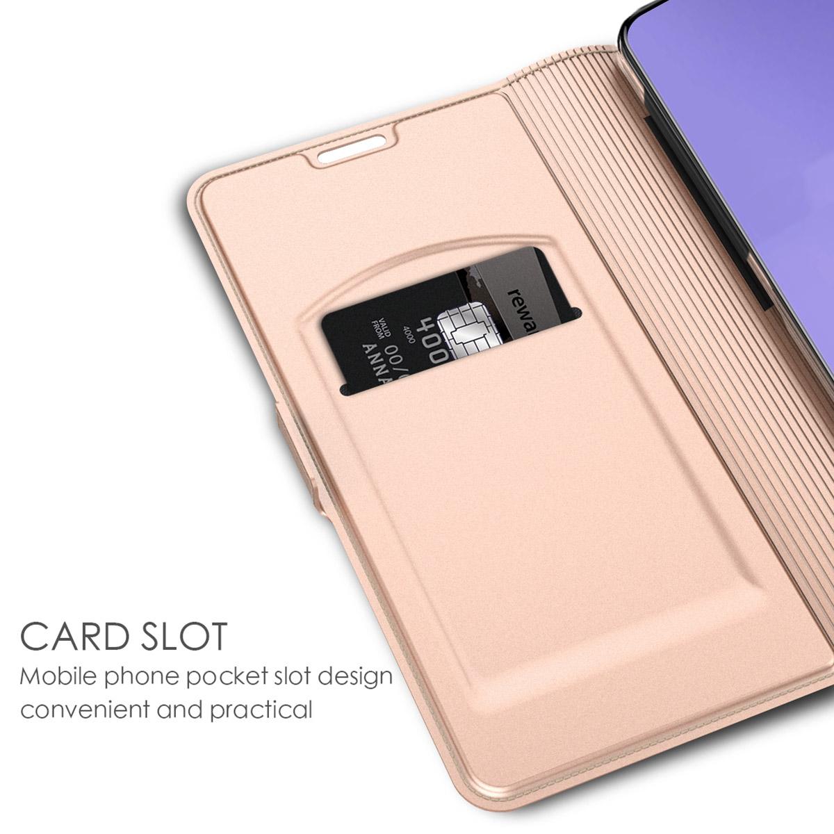 Slim Card Wallet Samsung Galaxy A51 rosaguld