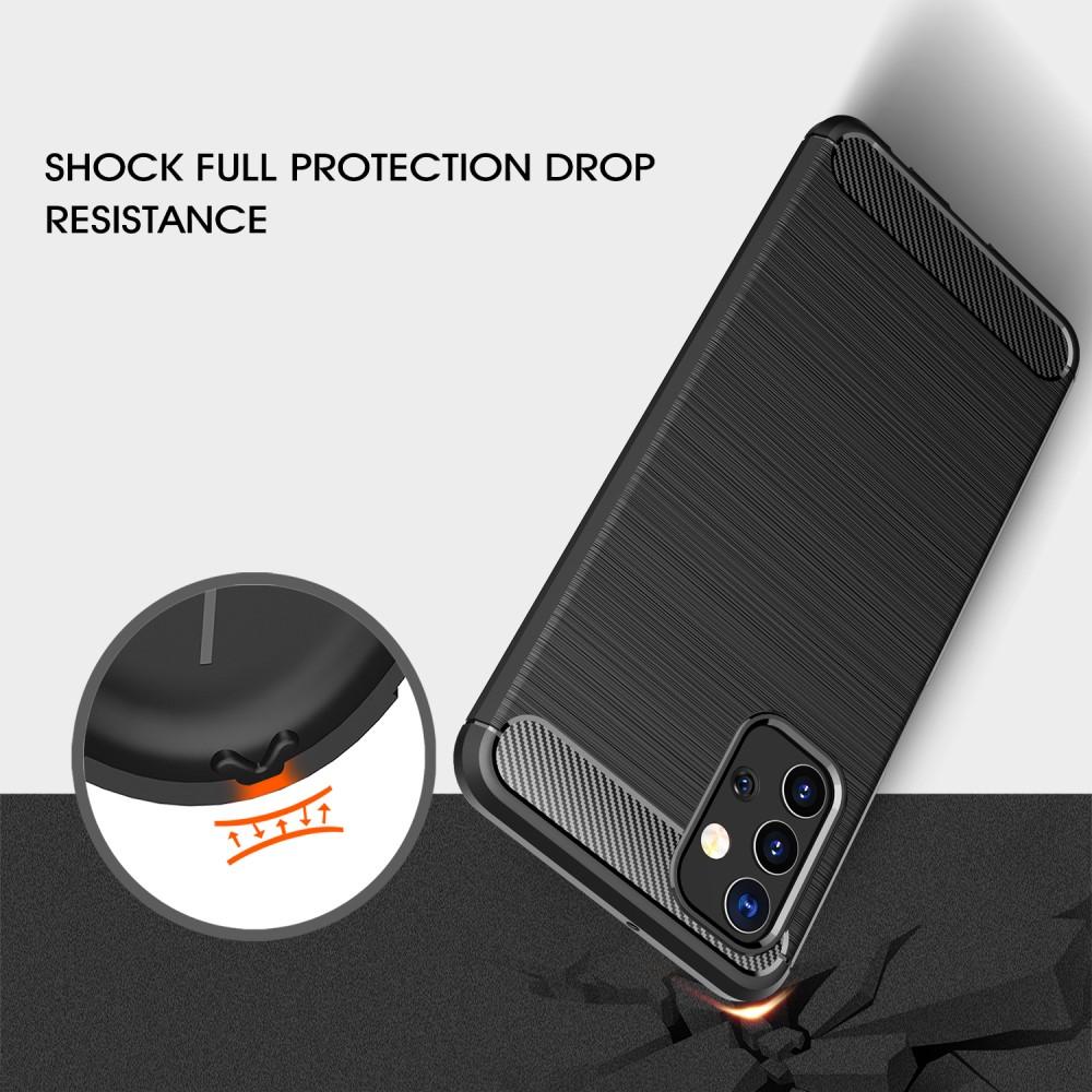Samsung Galaxy A32 5G Cover TPU Brushed Sort