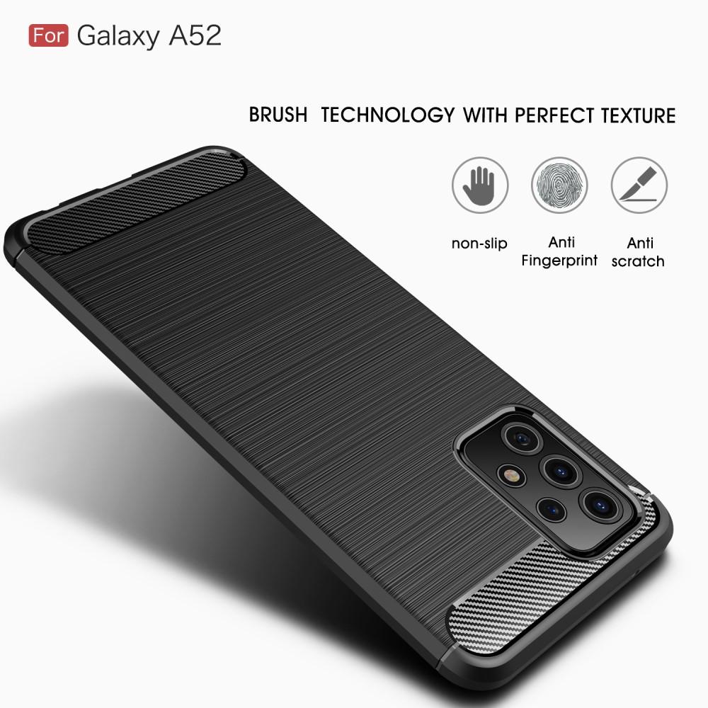 Samsung Galaxy A52 5G Cover TPU Brushed Sort
