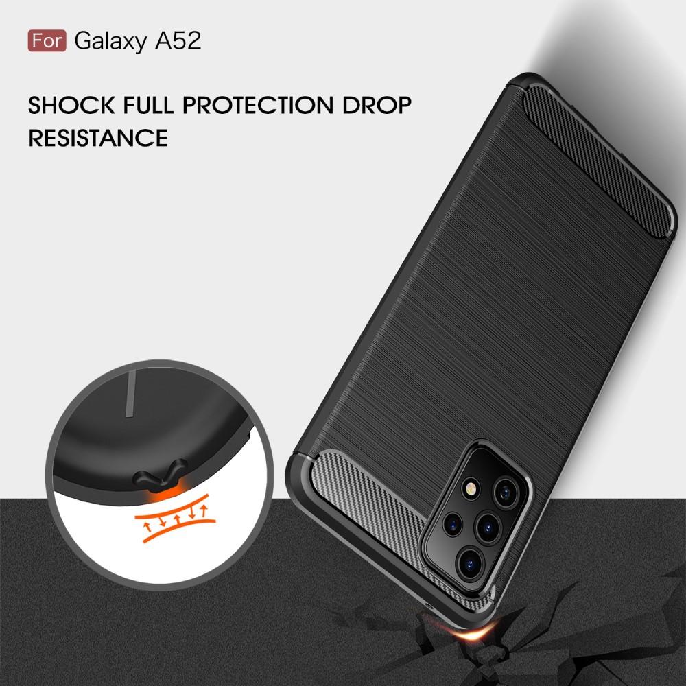 Samsung Galaxy A52 5G Cover TPU Brushed Sort