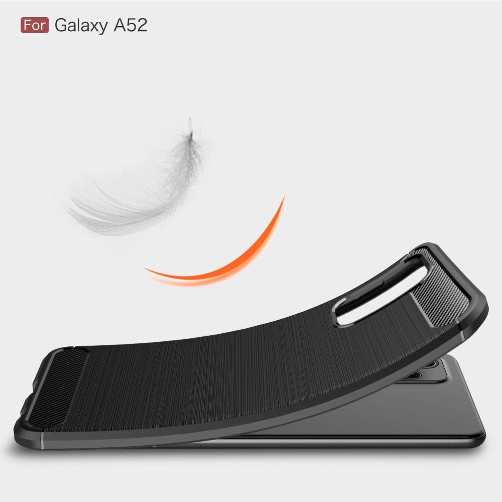 Samsung Galaxy A52 5G Cover TPU Brushed Sort